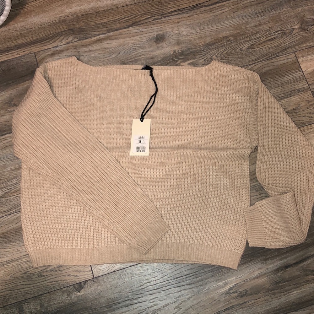 Off-the-shoulder sweater